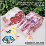 Beef Ribeye lip-on Scotch-Fillet Cube-Roll US USDA CHOICE frozen brand Swift / BlueRibbon / CreekStone ROAST CUTS thickness 4-5", 1.5-2.0 kg/pc (price/kg) PRE ORDER 3 - 7 WORK DAYS